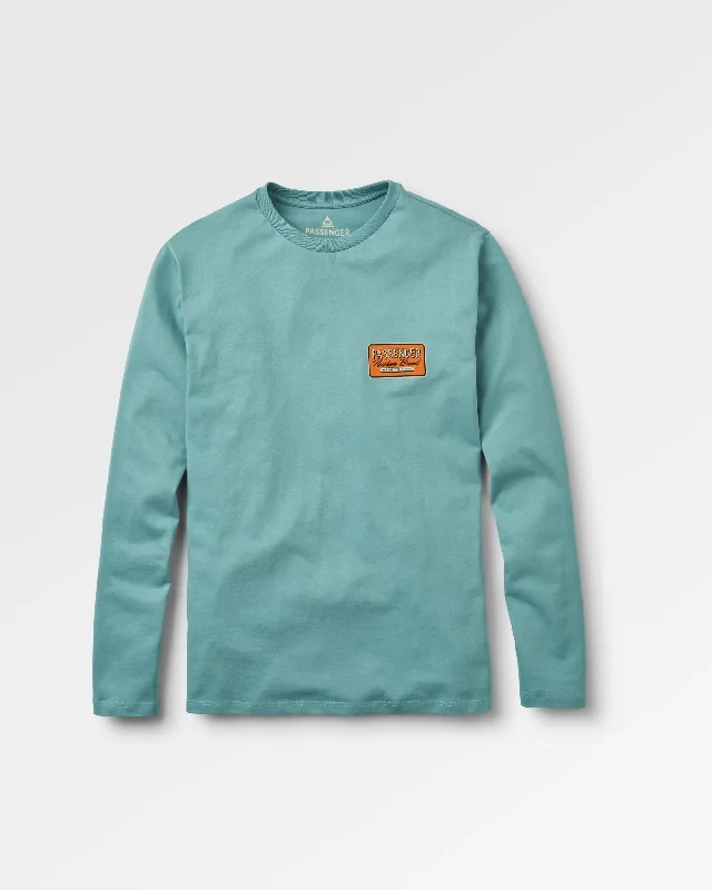 Men's Sweaters with Patch PocketsBeechey Recycled Cotton LS T-Shirt - Arctic