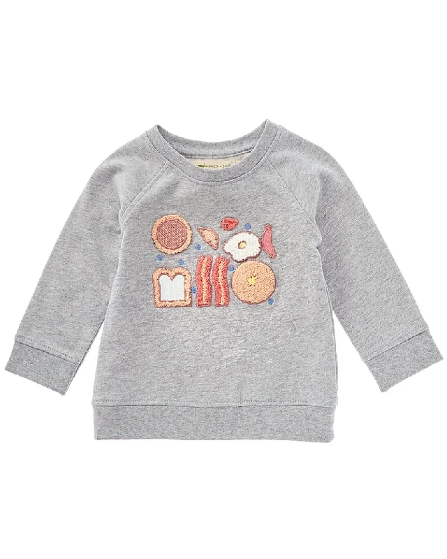 Men's Sweaters with SnapsMonica + Andy Embroidered Crewneck Sweatshirt
