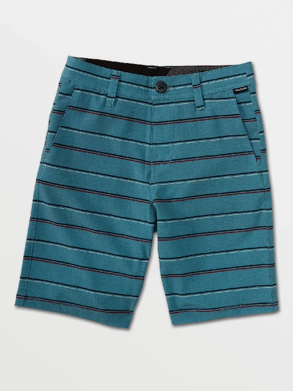 Men's Pants with Patchwork PatternsBig Boys Frickin Surf N' Turf Static Shorts - Storm Blue