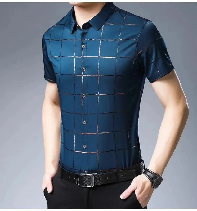 Men's Oxford Shirts for a Preppy StyleCasual Summer Plaid Shirt For Men