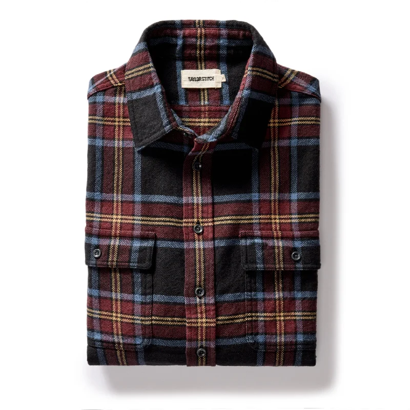 Men's Designer Shirts for a Statement PieceThe Ledge Shirt in Dark Navy Plaid