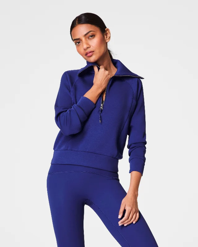 Men's Coats for WorkAirEssentials Half Zip- Deep Azure