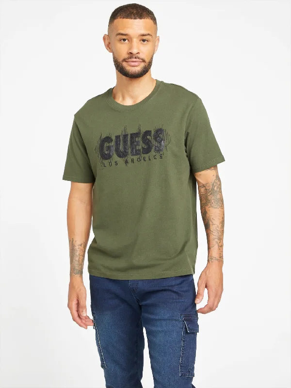 Men's Sweaters with Flat-Front DesignsEco Beats Logo Tee
