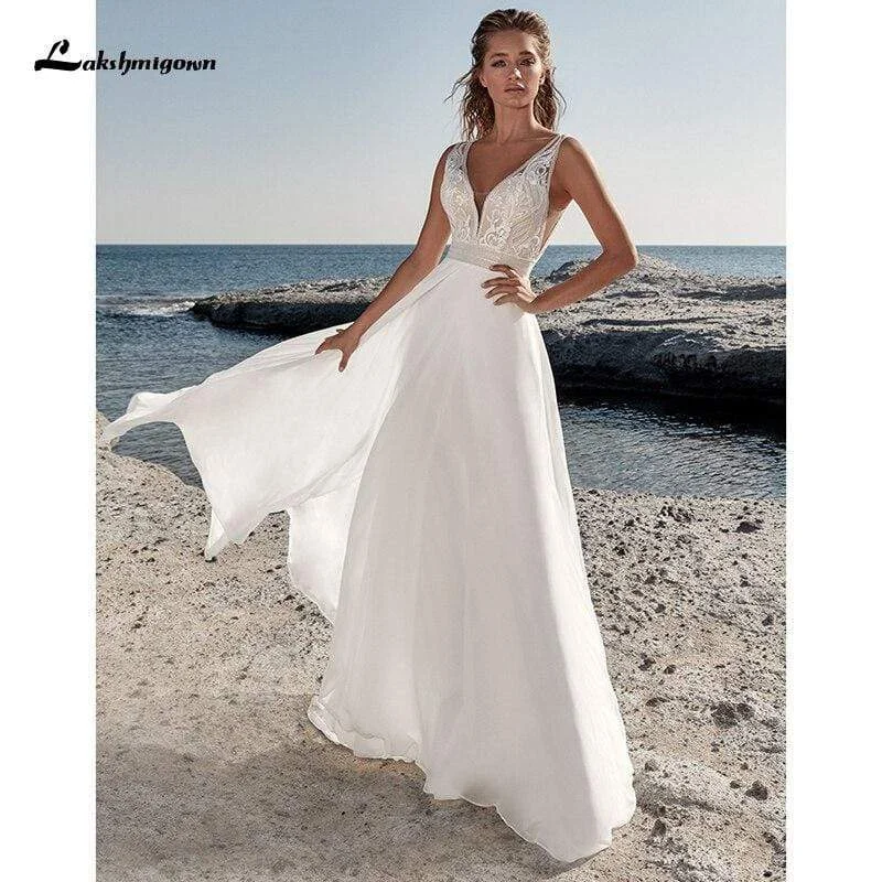 Peplum DressRoycebridal Lakshmigown Lace Wedding Dresses Appliques Beach
