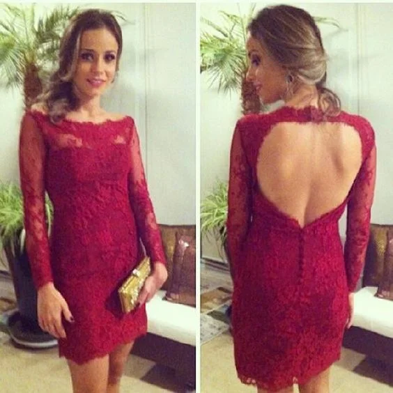 women's easy-to-wear dressesBackless Bridesmaid Dresses, Sexy Long Sleeve Open Back Evening Dresses Homecoming Dress cg11938 women's easy-to-wear dressesBackless Bridesmaid Dresses, Sexy Long Sleeve Open Back Evening Dresses Homecoming Dress cg11938
