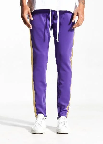 Jeans for Men with Skinny LegsFB Track Pants (Purple/Gold)