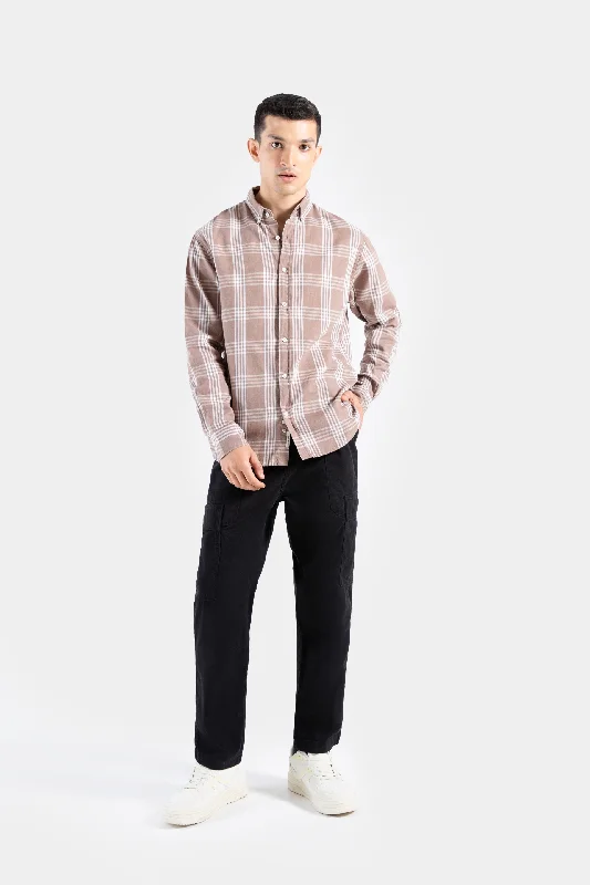 Men's Thermal Shirts for Winter WarmthCotton Linen Checkered Shirt