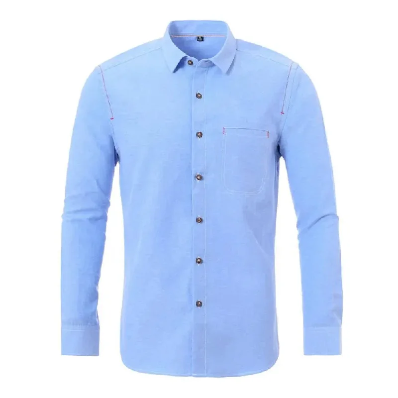 Layered Men's Henley ShirtsMauricio Oxford Men Dress Shirt