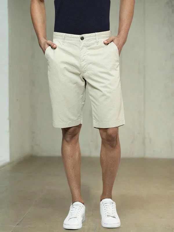 Men's Pants with UV ProtectionMen Solid Cotton Shorts