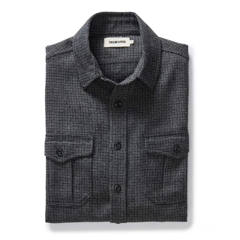 Men's Neutral-Tone Shirts for Versatile StylingThe Saddler Shirt in Ash Check Wool