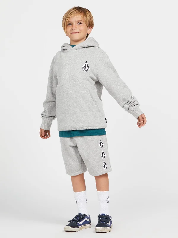 Men's Pants with Wrinkle-Resistant FabricBig Boys Iconic Stone Fleece Shorts - Heather Grey