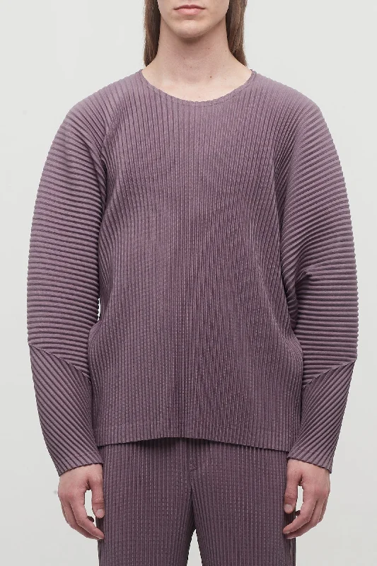 Men's High-Waisted Pants for a Retro StyleHomme Plissé Issey Miyake January Top in Rose Brown Men's High-Waisted Pants for a Retro StyleHomme Plissé Issey Miyake January Top in Rose Brown