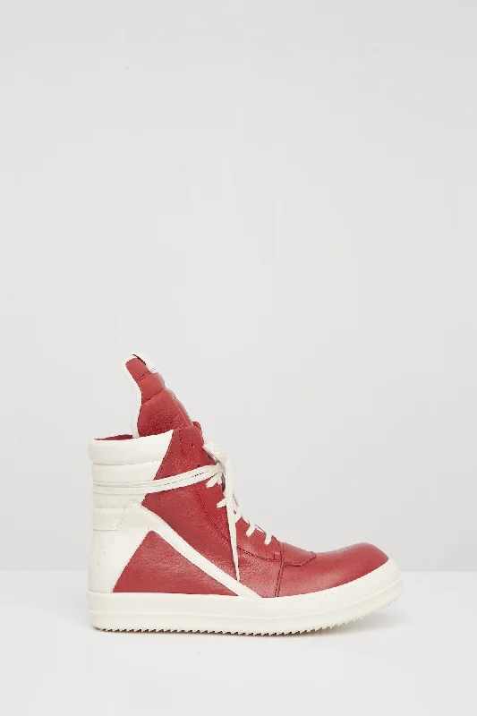 Men's Party Pants for a Fun Night OutRick Owens Geobasket in Cardinal Red