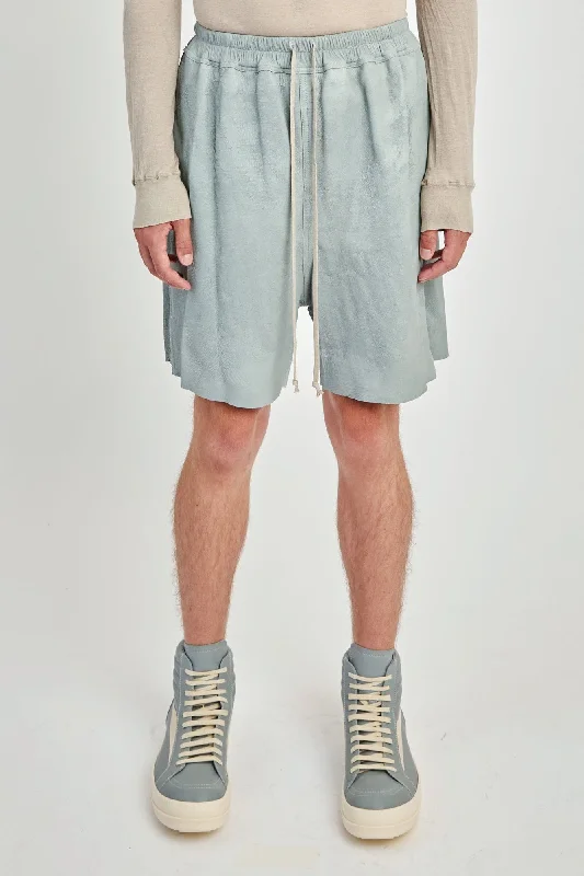 Men's Tailored Pants for a Sharp AppearanceRick Owens Leather Boxers in Pale Blue