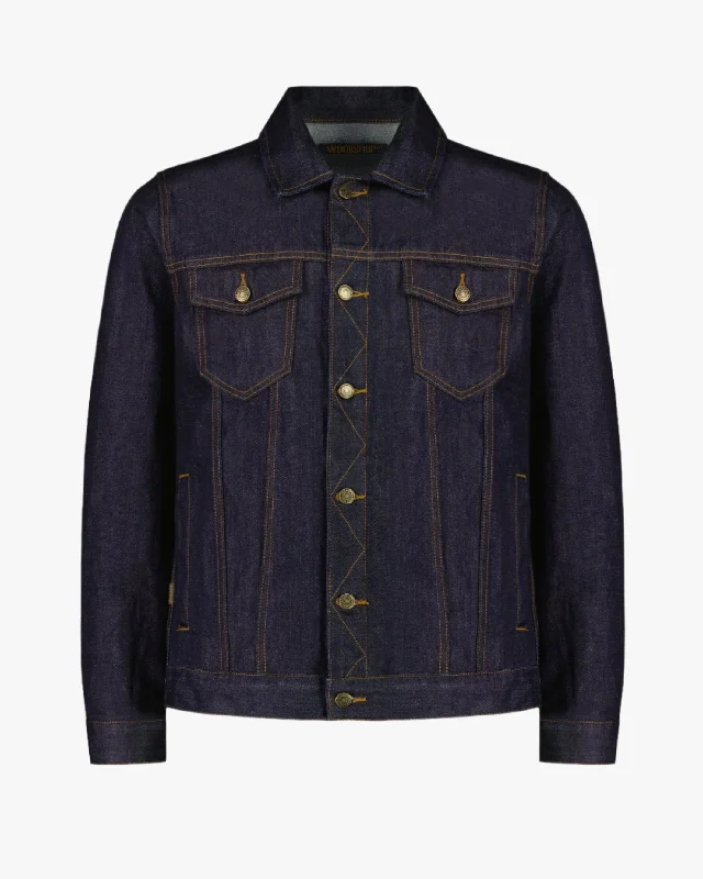Men's Coats with Patchwork DesignsClassic Denim Jacket