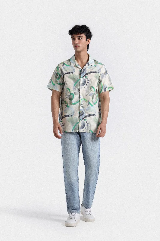 Layered Men's Henley ShirtsPrinted Shirt