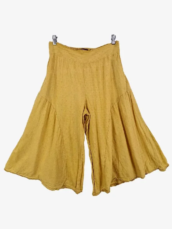 Men's Jeans with Embroidered LogosKeshet Loose Hippy Mustard Pants Size L