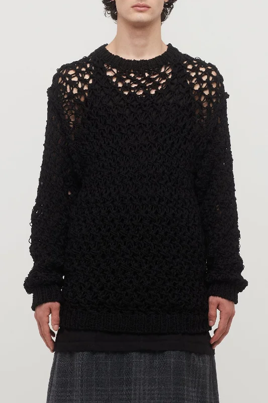 Men's Pants with Functional PocketsJunya Watanabe MAN Open Knit Sweater