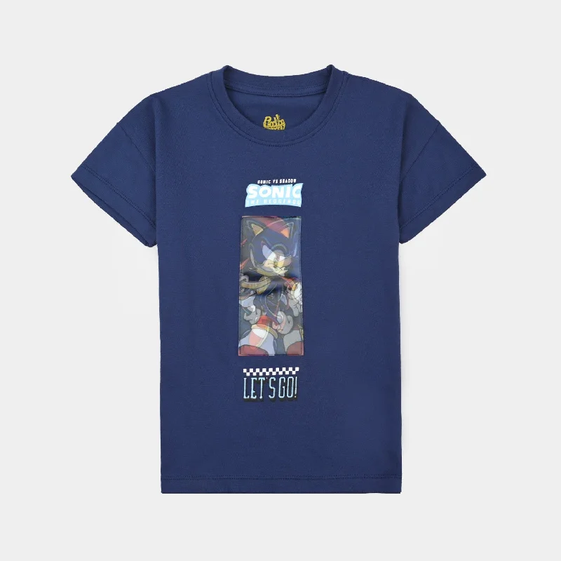 Men's Tailored Shirts for a Professional AppearanceBoys Cotton Jersey T-Shirt H/S-Navy Blue
