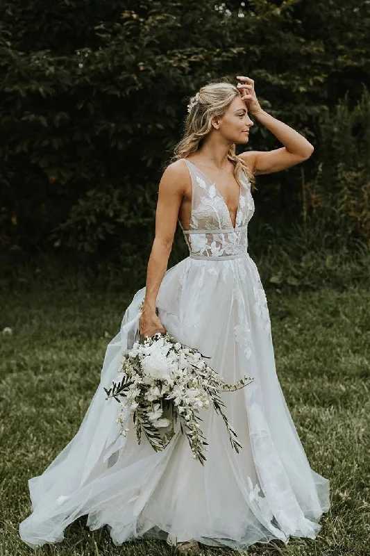 women's work dressesMarvelous V-neck A-line Wedding Dresses Appliques Tulle Bridal Gowns W708 women's work dressesMarvelous V-neck A-line Wedding Dresses Appliques Tulle Bridal Gowns W708