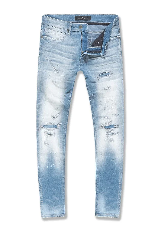 Dark Indigo Men's JeansBig Men's Sean Heartbreak Denim (Sea Storm)