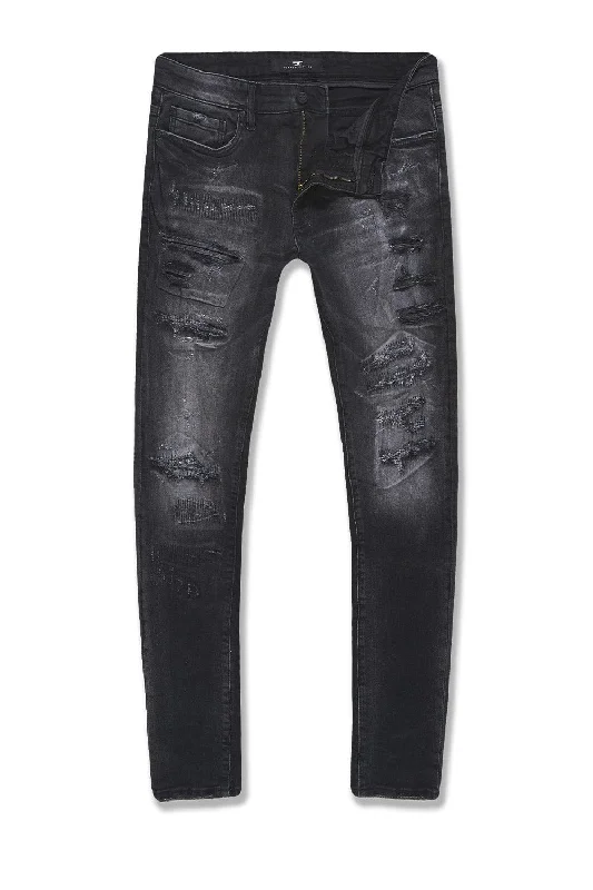 Rip and Tear Men's JeansBig Men's Sean Revelation Denim (Industrial Black)