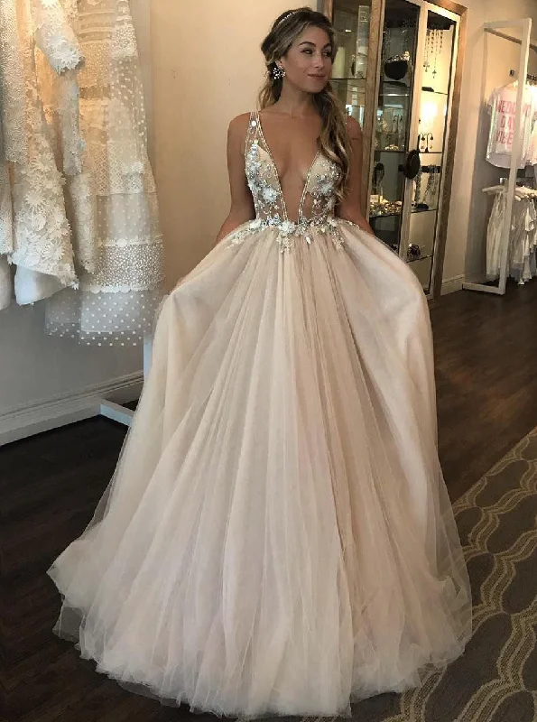 women's lightweight dressesSee Through V Neck 3D Flowers Beads Beach Wedding Bridal Gowns OW677 women's lightweight dressesSee Through V Neck 3D Flowers Beads Beach Wedding Bridal Gowns OW677