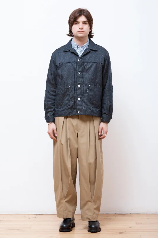 Men's Coats with Tactical FeaturesTrucker Jacket Navy