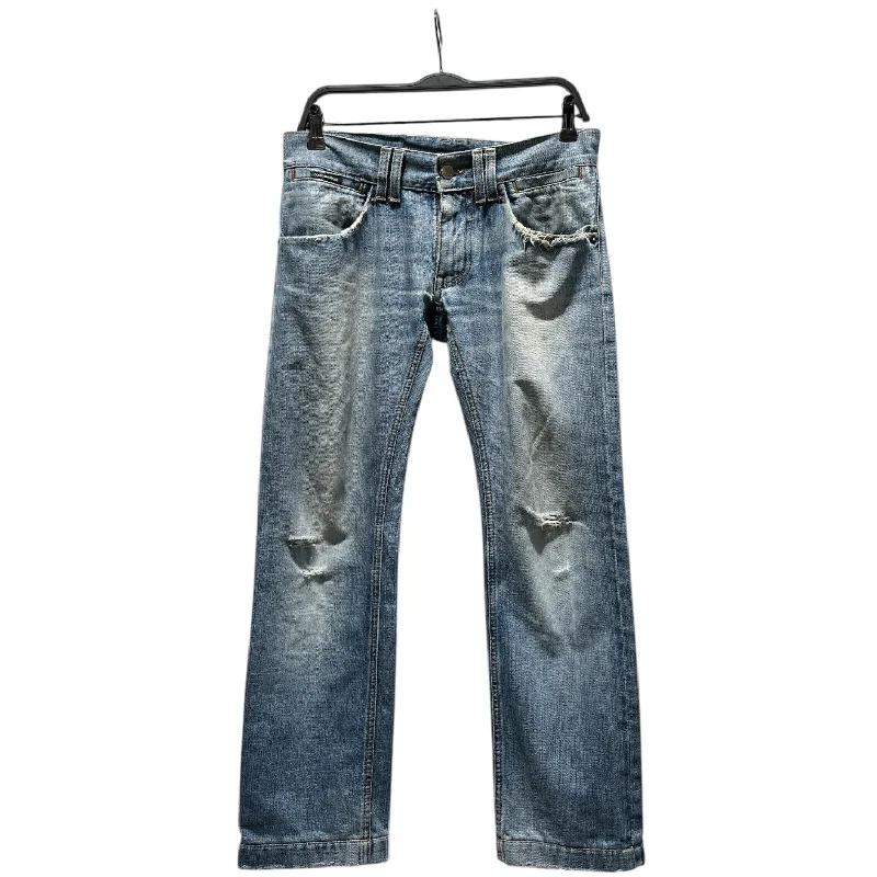High-Waisted Men's JeansDOLCE&GABBANA/Straight Pants/12/Denim/BLU/