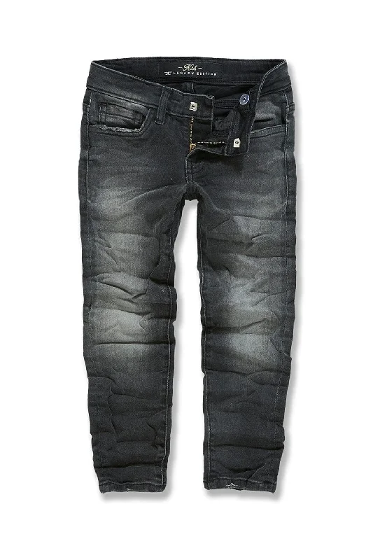 Men's Jeans with EmbroideryKids Northern Lights Denim (Nature Black)