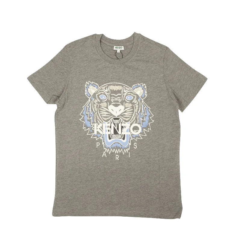 Men's Sweaters with Set-In SleevesKenzo Classic Tiger T-Shirt - Gray