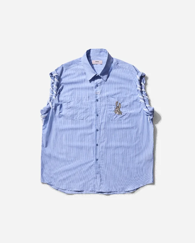 Men's Affordable Shirts for Budget-Friendly StyleMen's Laced Sleeve Overshirt Blue