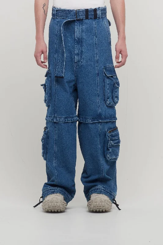 Men's Low-Waisted Pants for a Casual VibeLu'u Dan Zip Off Cargo Jeans
