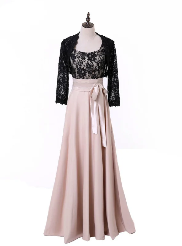 women's easy-to-wear dressesA-line Chiffon Lace Champagne Mother Of The Bride Dresses With Jacket women's easy-to-wear dressesA-line Chiffon Lace Champagne Mother Of The Bride Dresses With Jacket