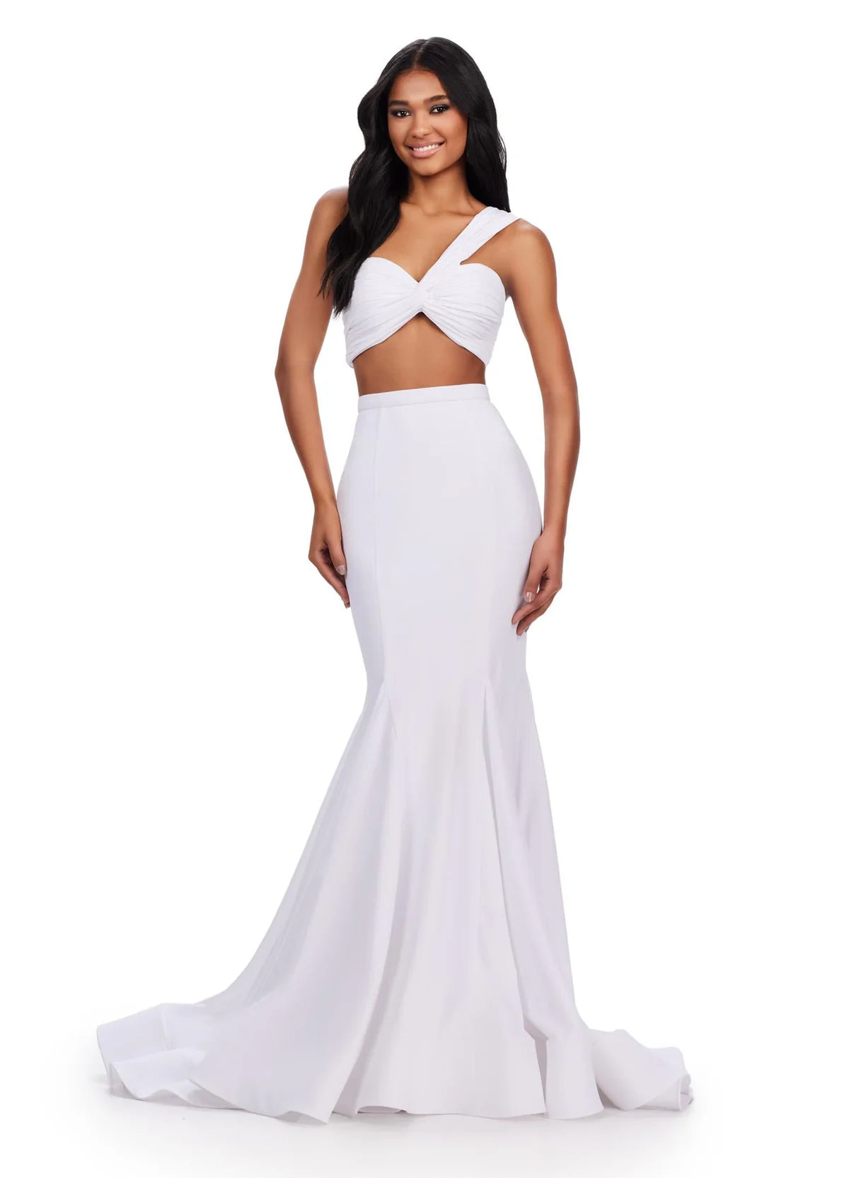 Plunging Neckline DressOphelia Two Piece Gown