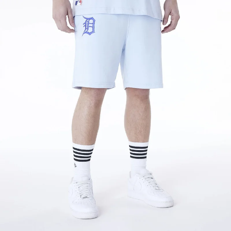 Men's Pants with Hidden ButtonsDetroit Tigers MLB League Essential Pastel Blue Shorts
