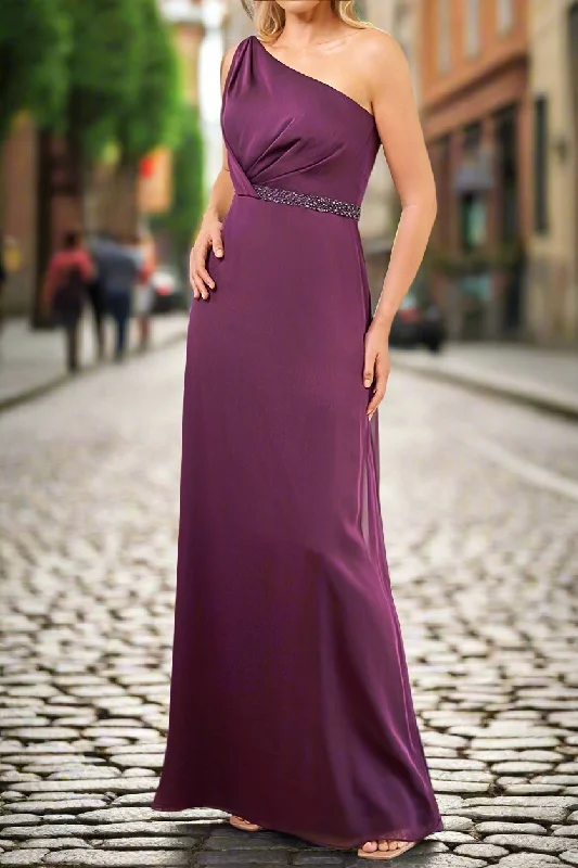 Beaded DressGrape Beading One Shoulder Mother of The Bride Dresses