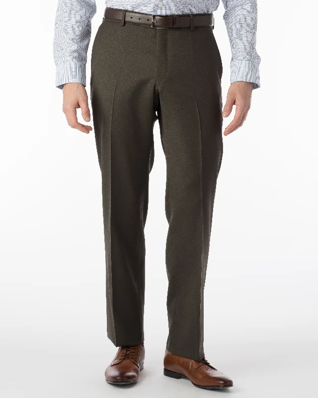 Men's Pants with Ripped and Distressed DetailsBallin Pants - Soho Super 120's Gabardine - Loden Men's Pants with Ripped and Distressed DetailsBallin Pants - Soho Super 120's Gabardine - Loden
