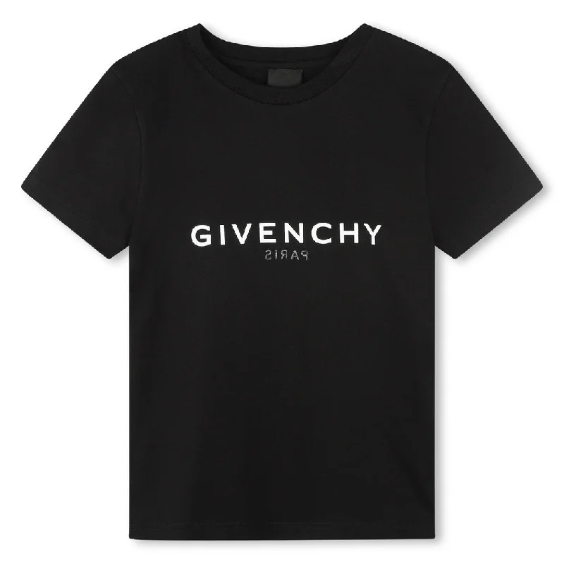 Men's Sweaters with Hoods and DrawstringsBlack Logo T-Shirt
