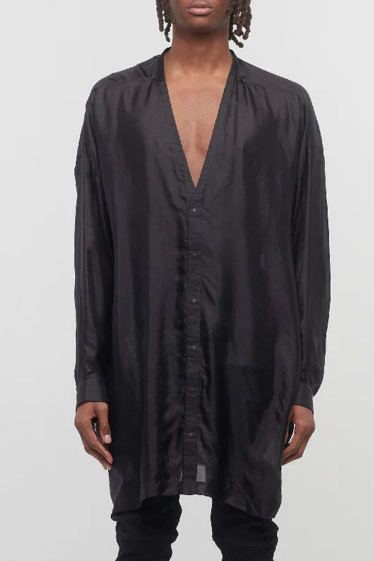 Men's Pants with Faux Leather PatchesRick Owens Lido Larry Shirt