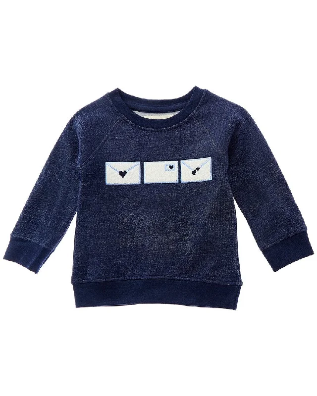 Men's Sweaters with Adjustable HemlinesMonica + Andy Embroidered Crewneck Sweatshirt
