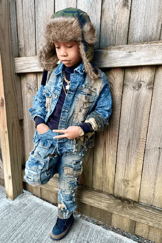 New Arrival Designer Men's JeansKids Devotion Denim (Woodland)