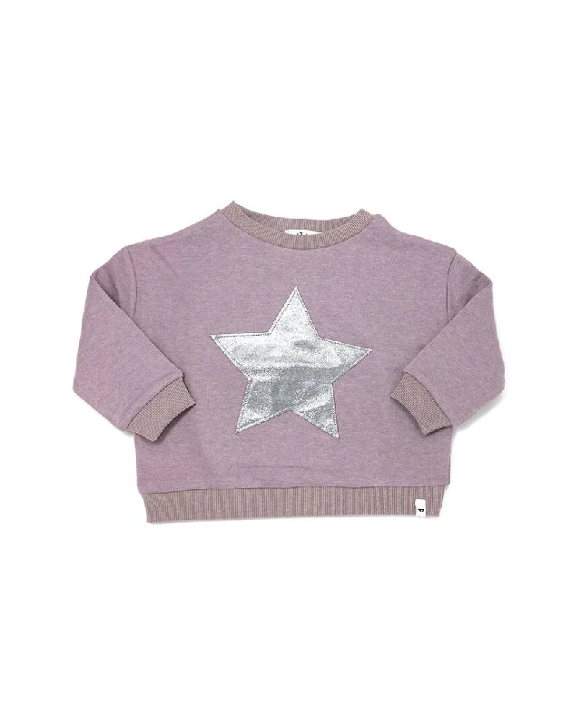 Men's Sweaters with Hoods and Drawstringsoh baby! Silver Star Applique Boxy Sweatshirt Men's Sweaters with Hoods and Drawstringsoh baby! Silver Star Applique Boxy Sweatshirt