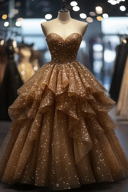 Zipper DressA Line Sequin Strapless Long Formal Dresses Charming Evening Dress cg25399 Zipper DressA Line Sequin Strapless Long Formal Dresses Charming Evening Dress cg25399