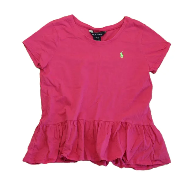Men's Sweaters with Ribbed WaistbandsRalph Lauren Girls Pink T-Shirt