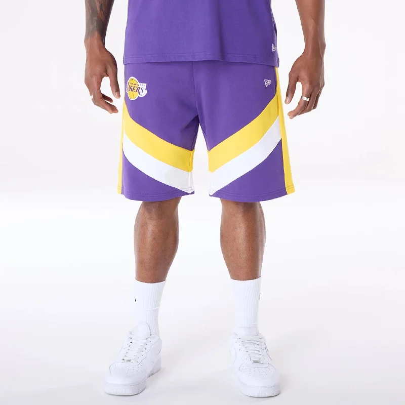 Men's Pants with Deep PocketsLA Lakers NBA Panel Purple Shorts
