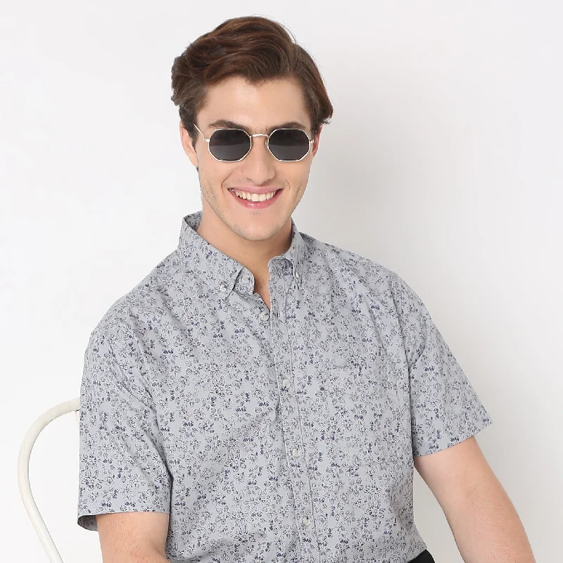 Men's Rugby Shirts for a Sporty LookRegular Fit Printed Shirt