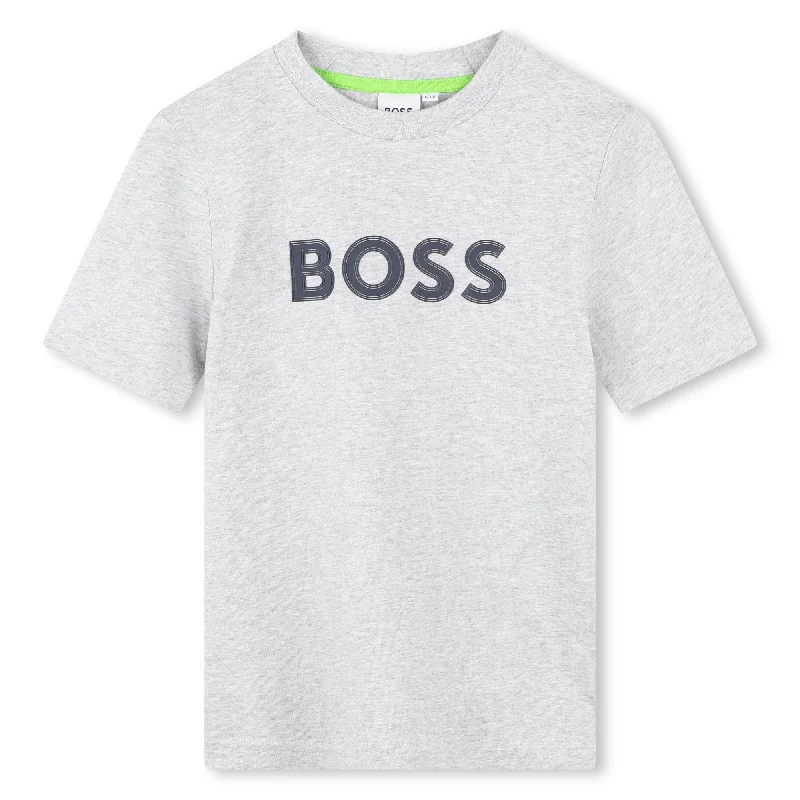Men's Sweaters for Mild WeatherGray Logo T-Shirt