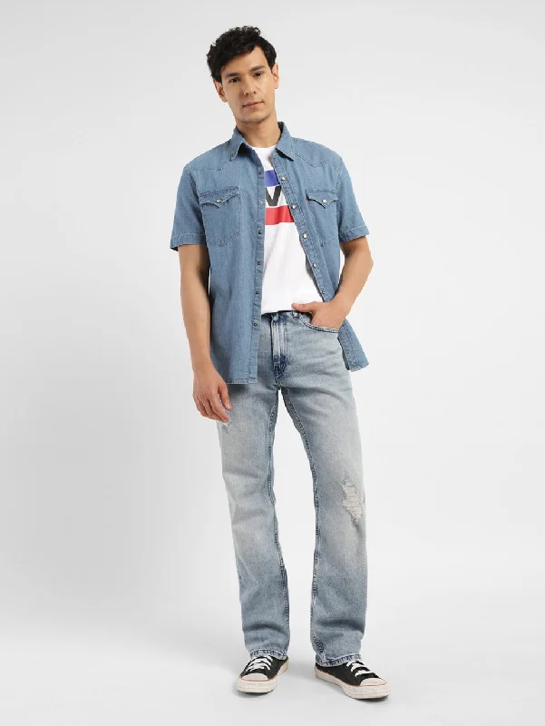 Latest Designer Men's JeansMen's 527 Blue Slim Bootcut Fit Jeans