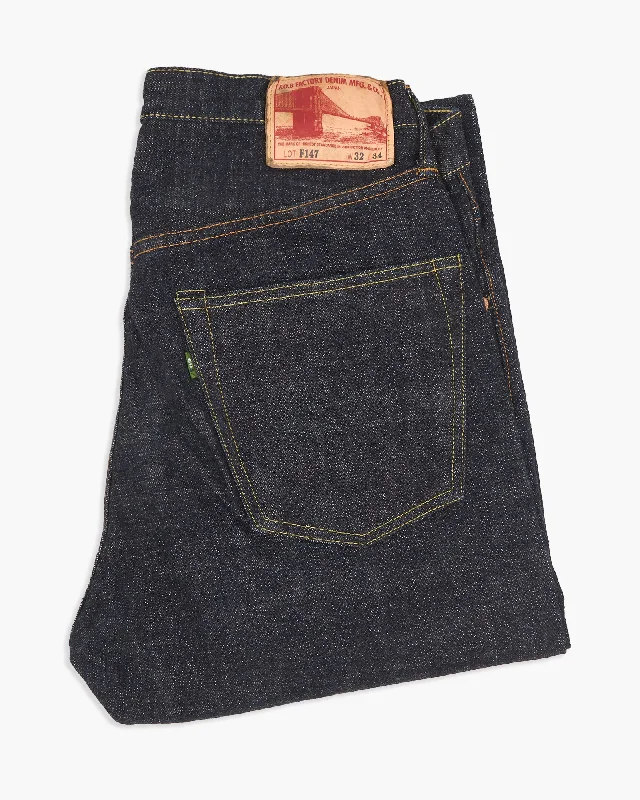 Sustainable Eco-Friendly Men's JeansFOB Factory F147 14oz Supima G3 Selvedge Denim Slim Tapered Mens Jeans - Onewash